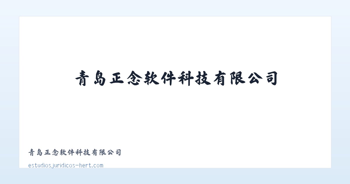 青岛正念软件科技有限公司 主图